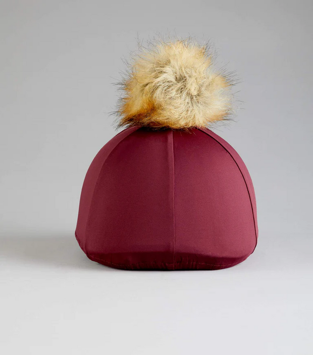 Hat Silk with PomPom (Burgundy)