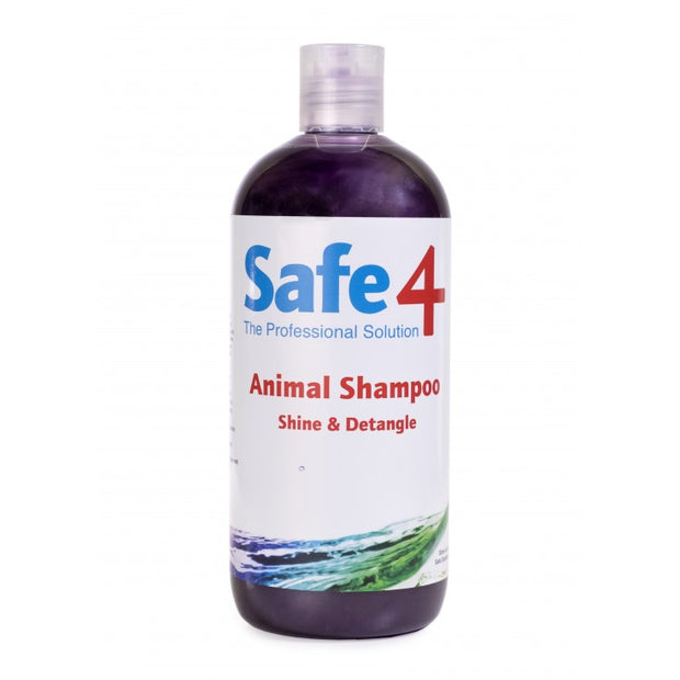Safe4 Animal Shampoo - Shine & Detangle, 500ml Horse Care