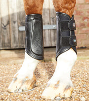 PEI Carbon Air-Tech Brushing Boots: Double Lock - Black, Small LEG PROTECTION