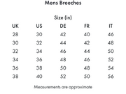 PEI Barusso Men's Gel Knee Breeches - Navy BREECHES