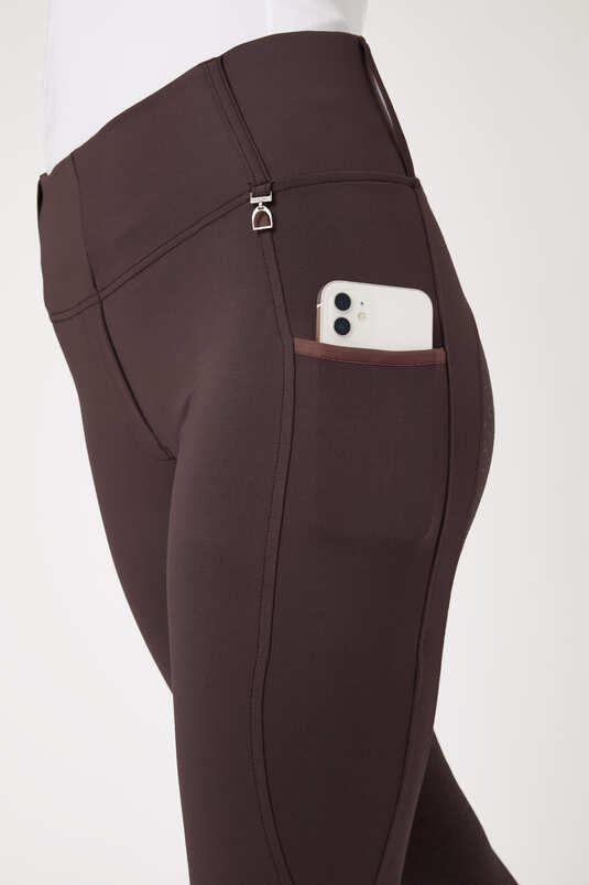 Lucinda women's full seat riding tights with large pockets - Horze