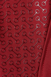 Horze Tara Ladies High-Waist Gel Seat Breeches (Red)