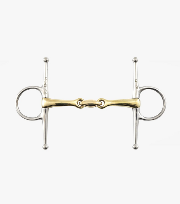 PEI Brass Alloy Full Cheek Snaffle with Lozenge