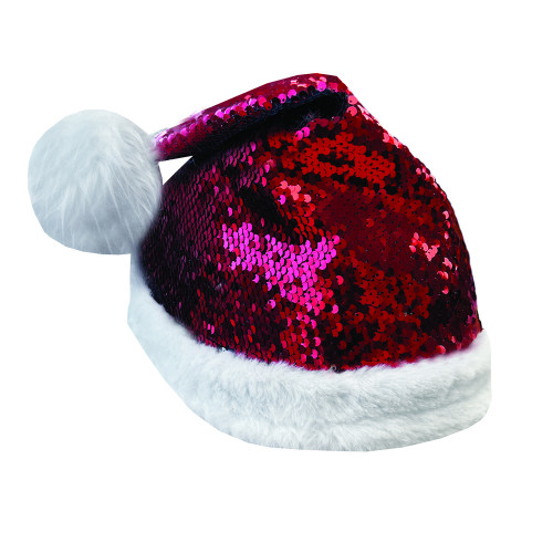 Santa's Sequin Hat Silk Helmet Cover