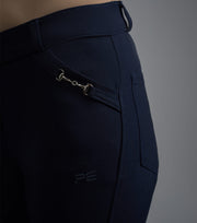 PEI Delta Ladies Full Seat Gel Riding Breeches - Navy