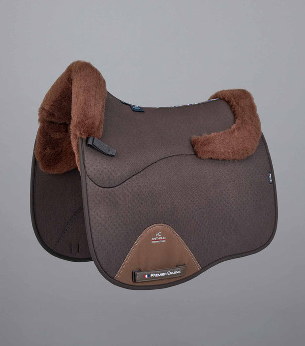 PEI Airtech Shockproof Wool Dressage Pad - Brown