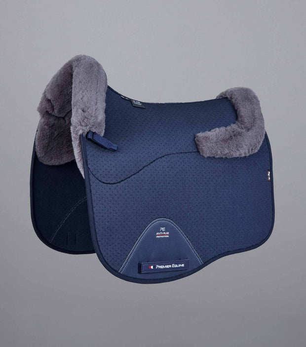 PEI Airtech Shockproof Wool Dressage Pad - Navy