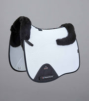 PEI Airtech Shockproof Wool Dressage Pad - White/Black