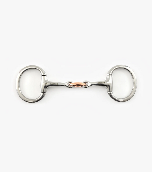 PEI Eggbutt Snaffle with Copper Lozenge