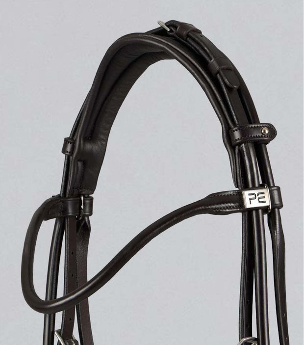 PEI Finetti Rolled Leather Snaffle Bridle