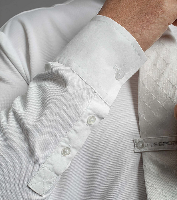 PEI Guilio Men's Long Sleeve Show Shirt - White