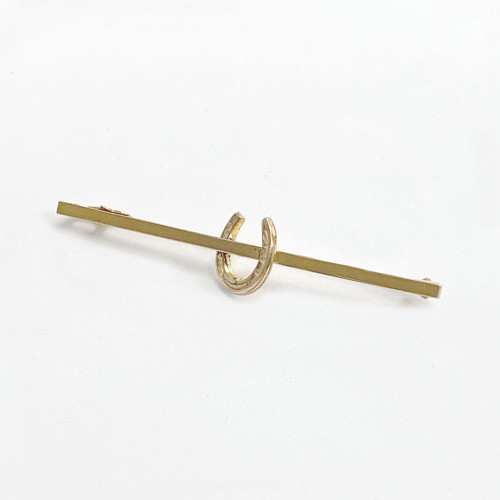 Equetech Golden Horseshoe Stock Pin
