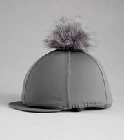 Hat Silk with PomPom (Grey)
