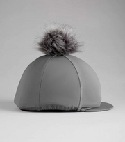 Hat Silk with PomPom - Pure Grey