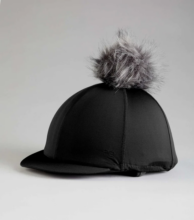 Hat Silk with PomPom (Black)