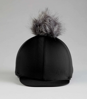Hat Silk with PomPom - Black