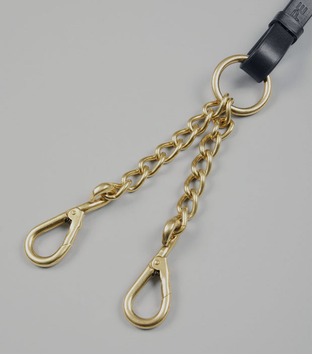 PEI Leather Lead Rein with Chain Coupling