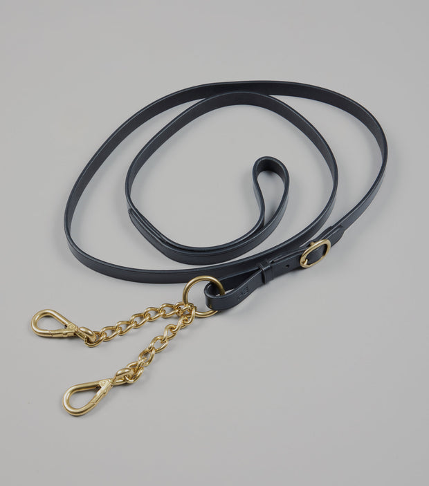 PEI Leather Lead Rein with Chain Coupling