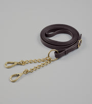 PEI Leather Lead Rein with Chain Coupling