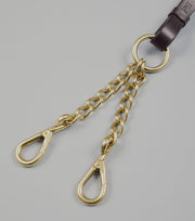 PEI Leather Lead Rein with Chain Coupling