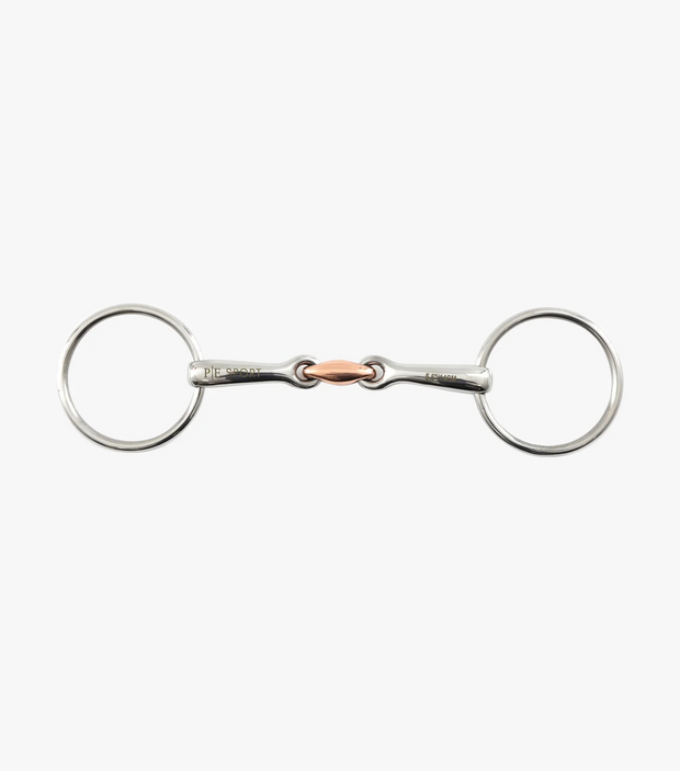 PE Loose Ring Snaffle with Copper Lozenge