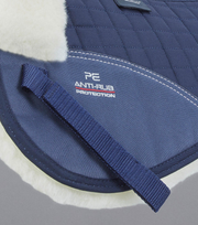 PEI Merino Wool Half Pad (Navy / Natural)