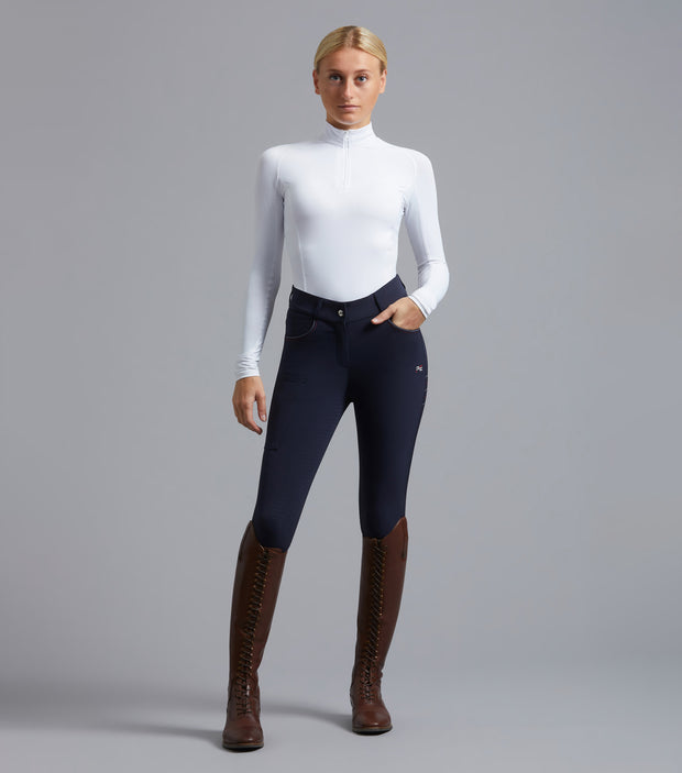 PEI Moneta Ladies Riding Breeches - Navy