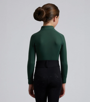 PEI Junior Ombretta Technical Riding Top - Green