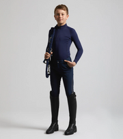 PEI Junior Ombretta Technical Riding Top - Navy