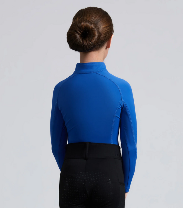 PEI Junior Ombretta Technical Riding Top - Blue