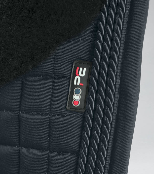 PEI Pony Close Contact Wool Lined Dressage Pad - Full Black