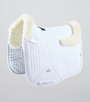 PEI Pony Close Contact Wool Lined Dressage Pad - White