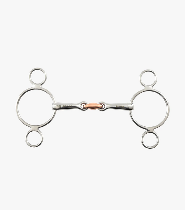 PE Two Ring Gag with Copper Lozenge