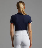 PEI Allegra Ladies Short Sleeve Riding Top - Navy