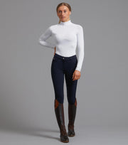 PEI Cassa Ladies Full Seat Gel Riding Breeches - Navy