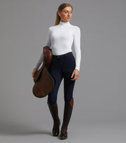 PEI Cassa Ladies Full Seat Gel Riding Breeches - Navy