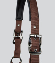 Corda Padded Head Collar with Lead Rope - Brown