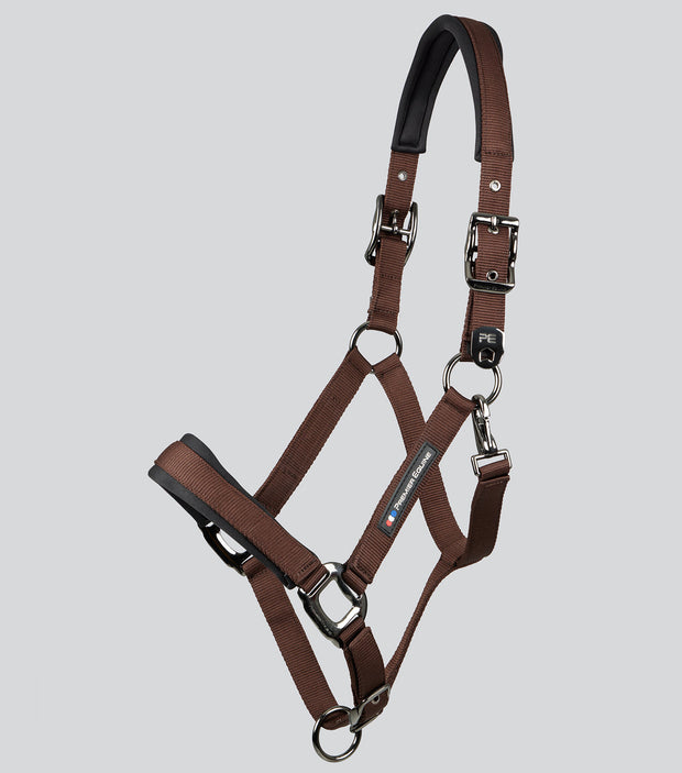 Corda Padded Head Collar with Lead Rope - Brown