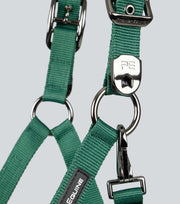 Corda Padded Head Collar with Lead - Green