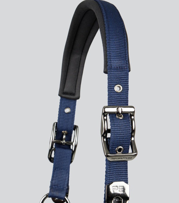 Corda Padded Head Collar with Lead - Navy