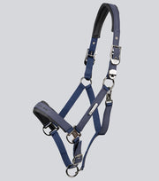 Duco Padded Head Collar with Lead - Navy