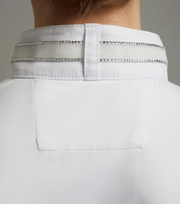 PEI Maria Girls Diamante Collar Show Shirt (White)