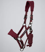 Necto 3D Mesh Head Collar with Lead - Burgundy