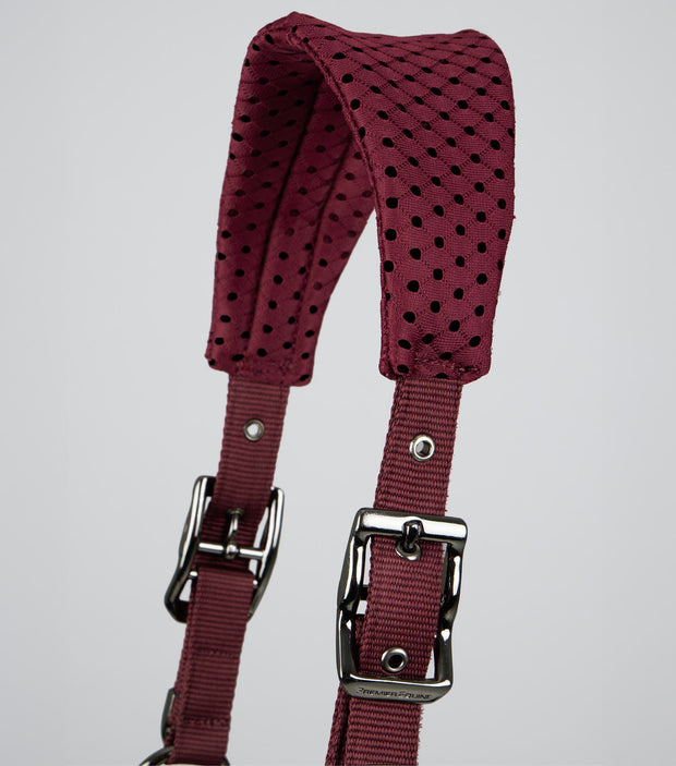 Necto 3D Mesh Head Collar with Lead - Burgundy