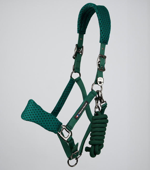 Necto 3D Mesh Head Collar with Lead - Green