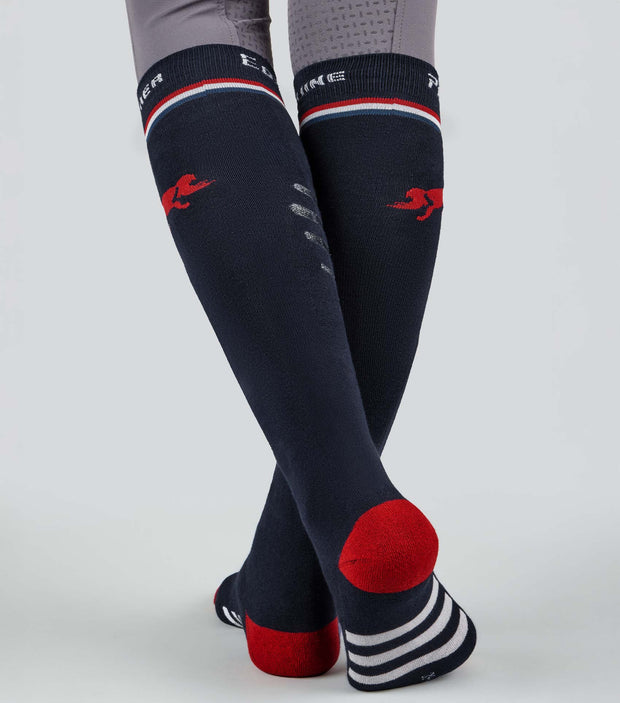 PEI Reply Riding Socks - Navy (1 Pair)
