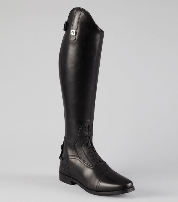 PEI Silentio Mens Tall Leather Field Boot Black