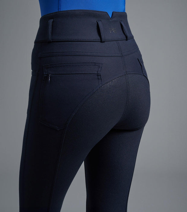 PEI Virtue Ladies Full Seat Gel Breeches - Navy