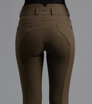 PEI Virtue Ladies Full Seat Gel Breeches - Dark Olive