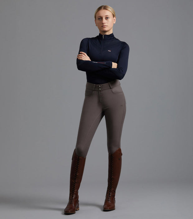 PEI Virtue Ladies Full Seat Gel Breeches - Walnut